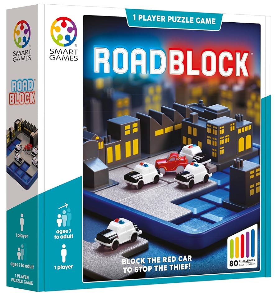 THE WACKY SMARTS 12個入り ボードゲーム Amazon.com: Smart Games - Roadblock, Puzzle Game with 80